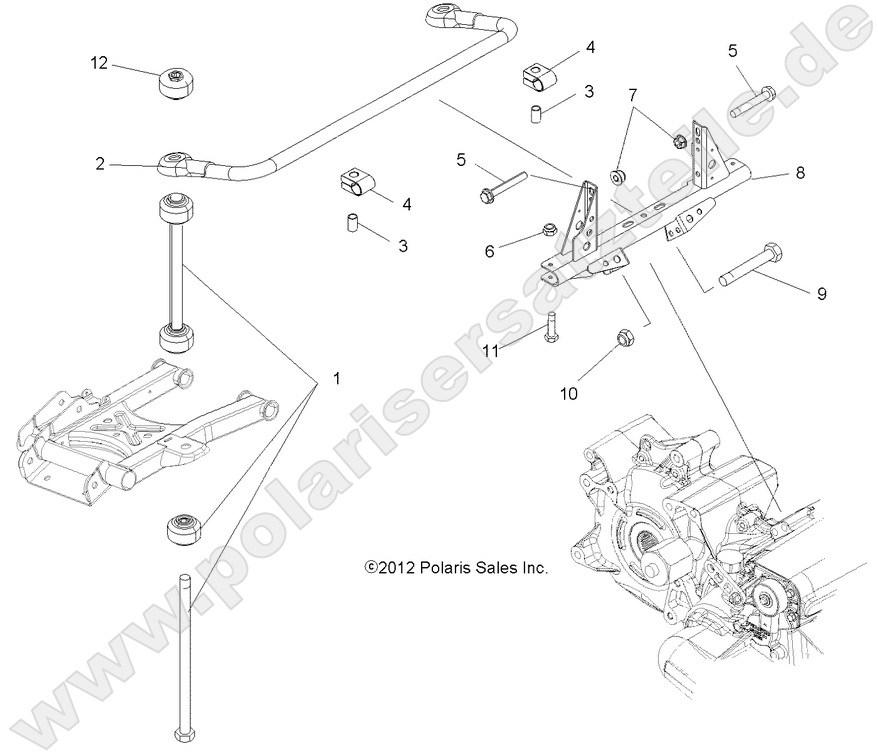 SUSPENSION, TORSION BAR SUSPENSION, TORSION BAR