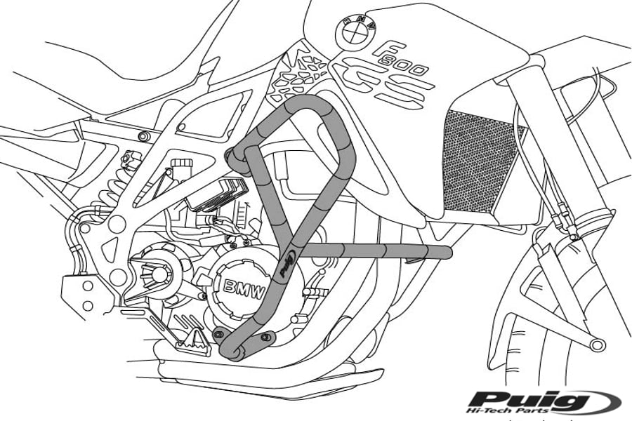 Sturzbuegel-Puig-21037-2 PUIG STURZBÜGEL HOHE 32MM FÜR HARLEY DAVIDSON SPORTSTER - 21037N