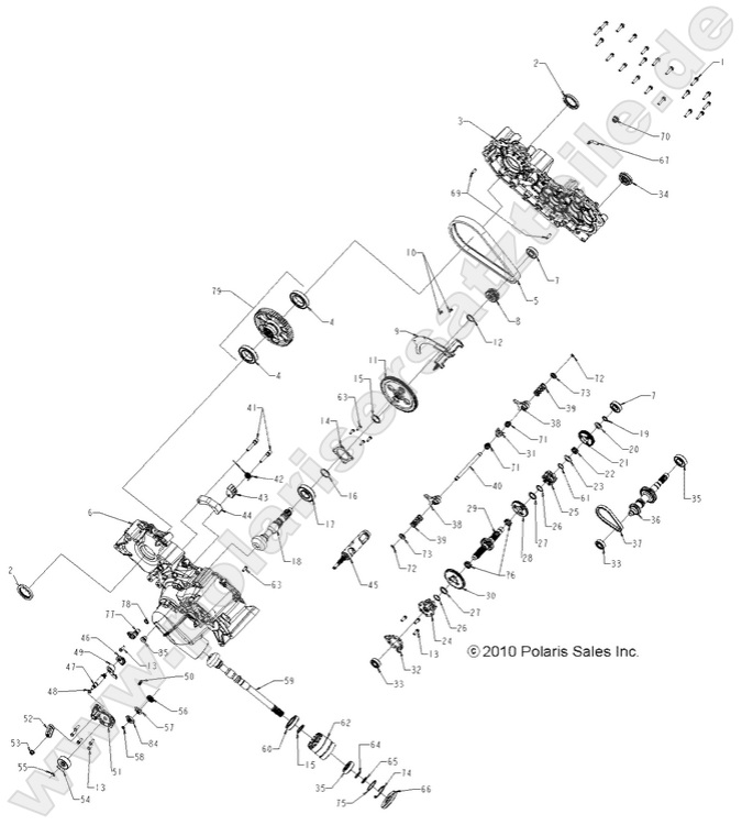DRIVE TRAIN, MAIN GEARCASE DRIVE TRAIN, MAIN GEARCASE