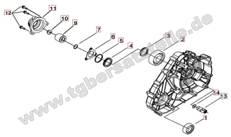 Motorgehäuseabdeckung 1 Motorgehäuseabdeckung 1