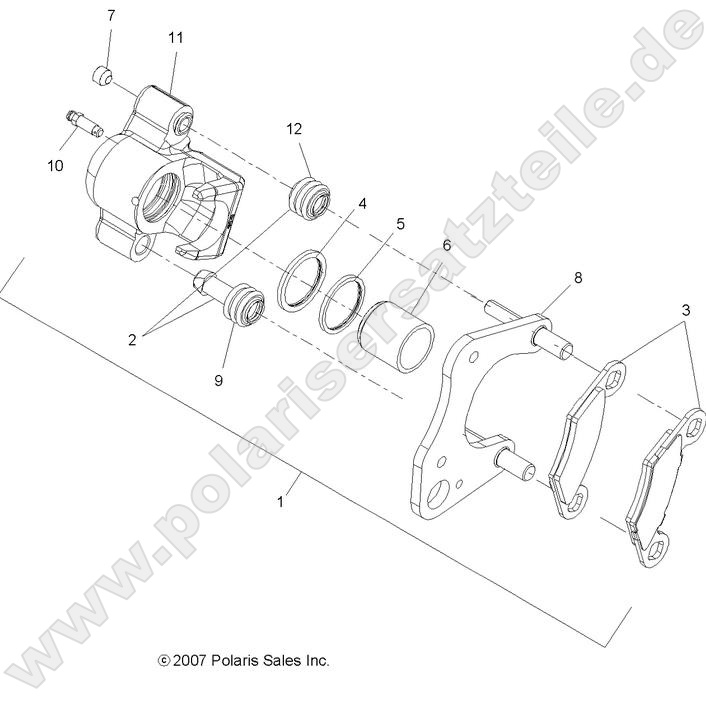 BRAKES, FRONT CALIPER