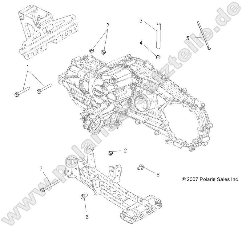 DRIVE TRAIN, MAIN GEARCASE MOUNTING DRIVE TRAIN, MAIN GEARCASE MOUNTING