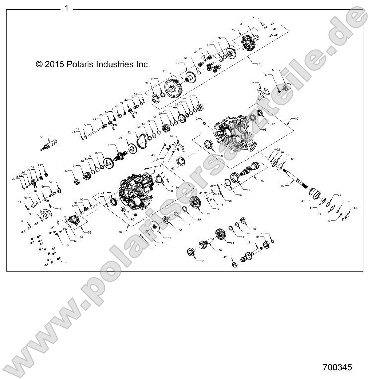 Drive Train, Main Gearcase Internals (700345) Drive Train, Main Gearcase Internals (700345)