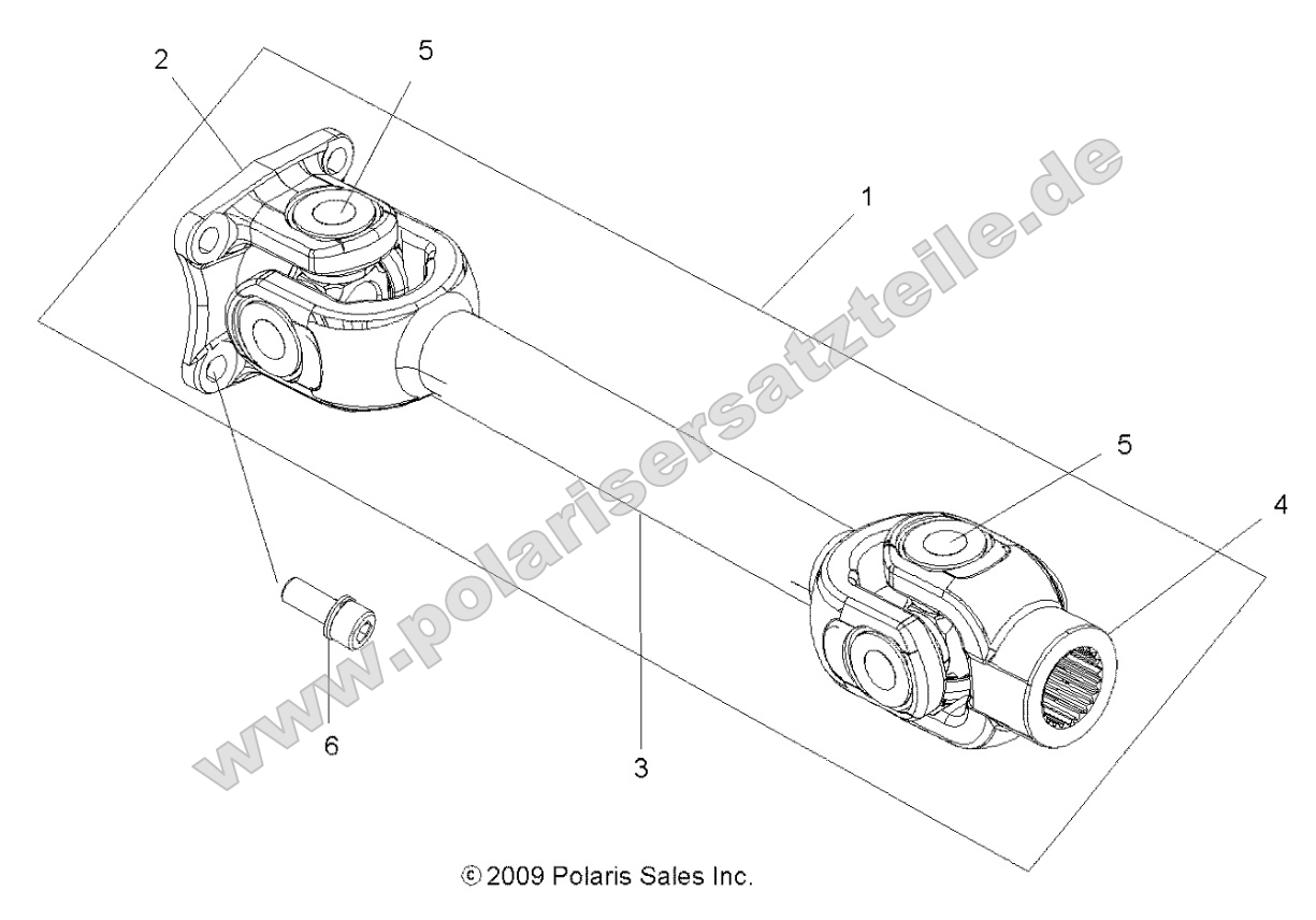 Drive Train, Prop Shaft, Rear