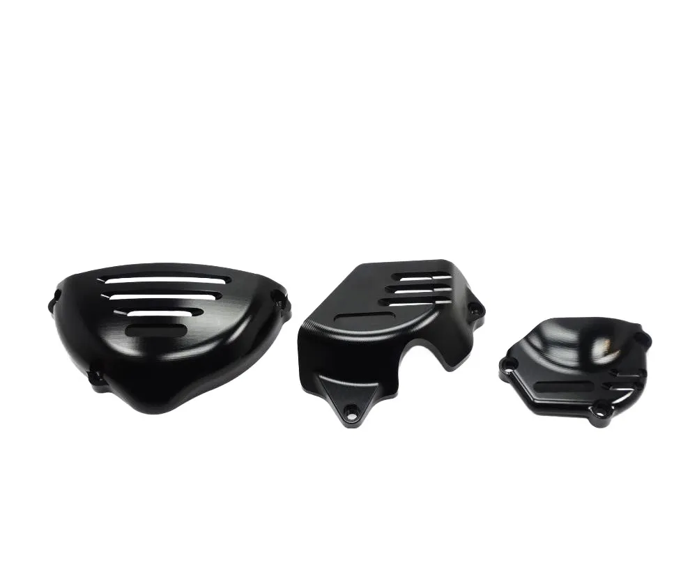 TMP Custom Motordeckelschutz Set schwarz - Kawasaki Z900 RS 2018- TMP Custom Motordeckelschutz Set schwarz - Kawasaki Z900 RS 2018-