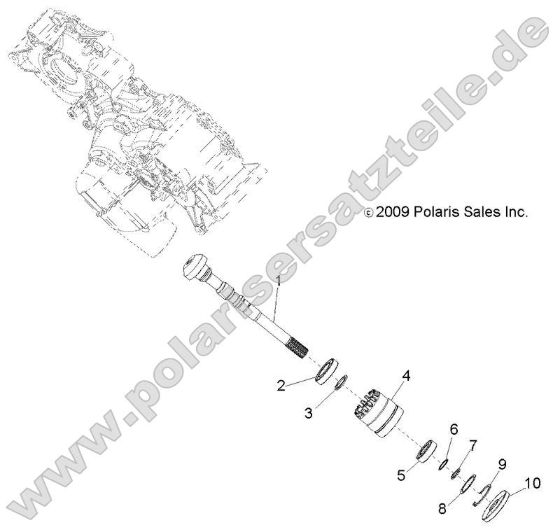 Drive Train, Main Gearcase Output Shaft