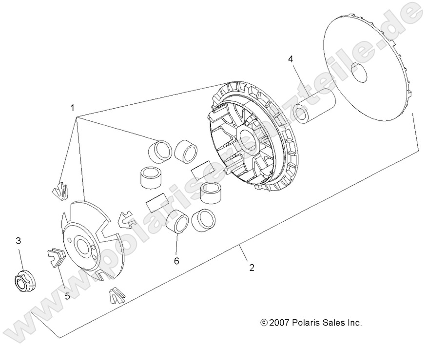 DRIVE TRAIN, PRIMARY CLUTCH DRIVE TRAIN, PRIMARY CLUTCH