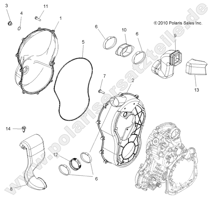 BODY, CLUTCH COVER BODY, CLUTCH COVER