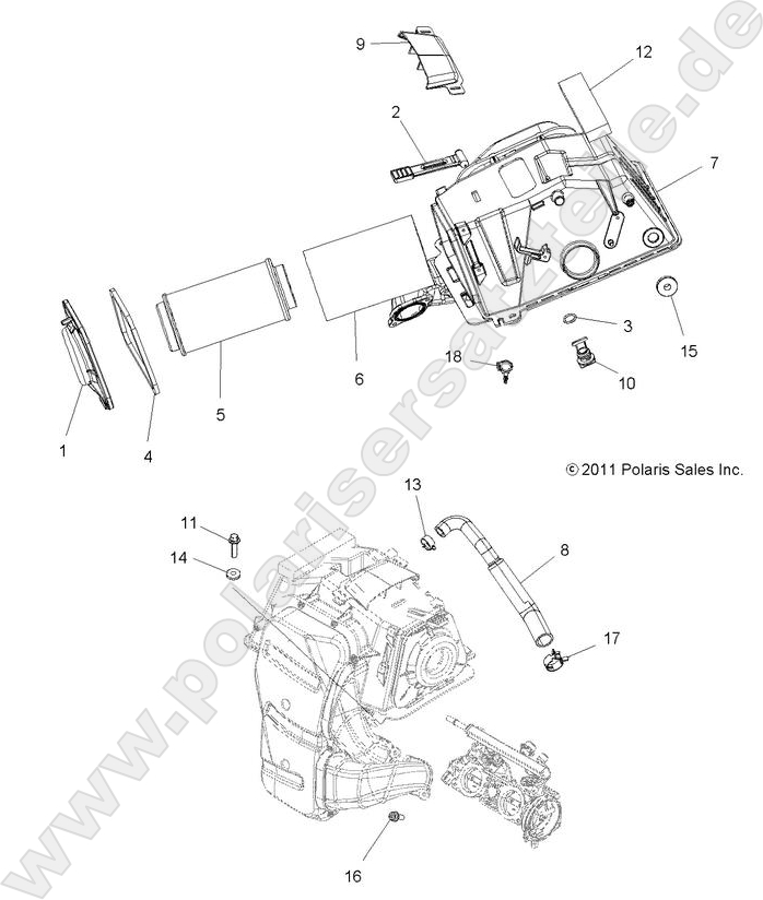 ENGINE, AIR INTAKE ENGINE, AIR INTAKE
