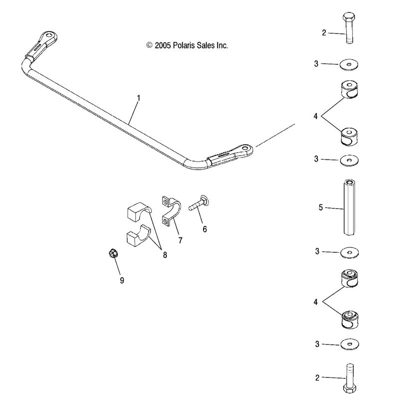 SUSPENSION, REAR STABILIZER BAR