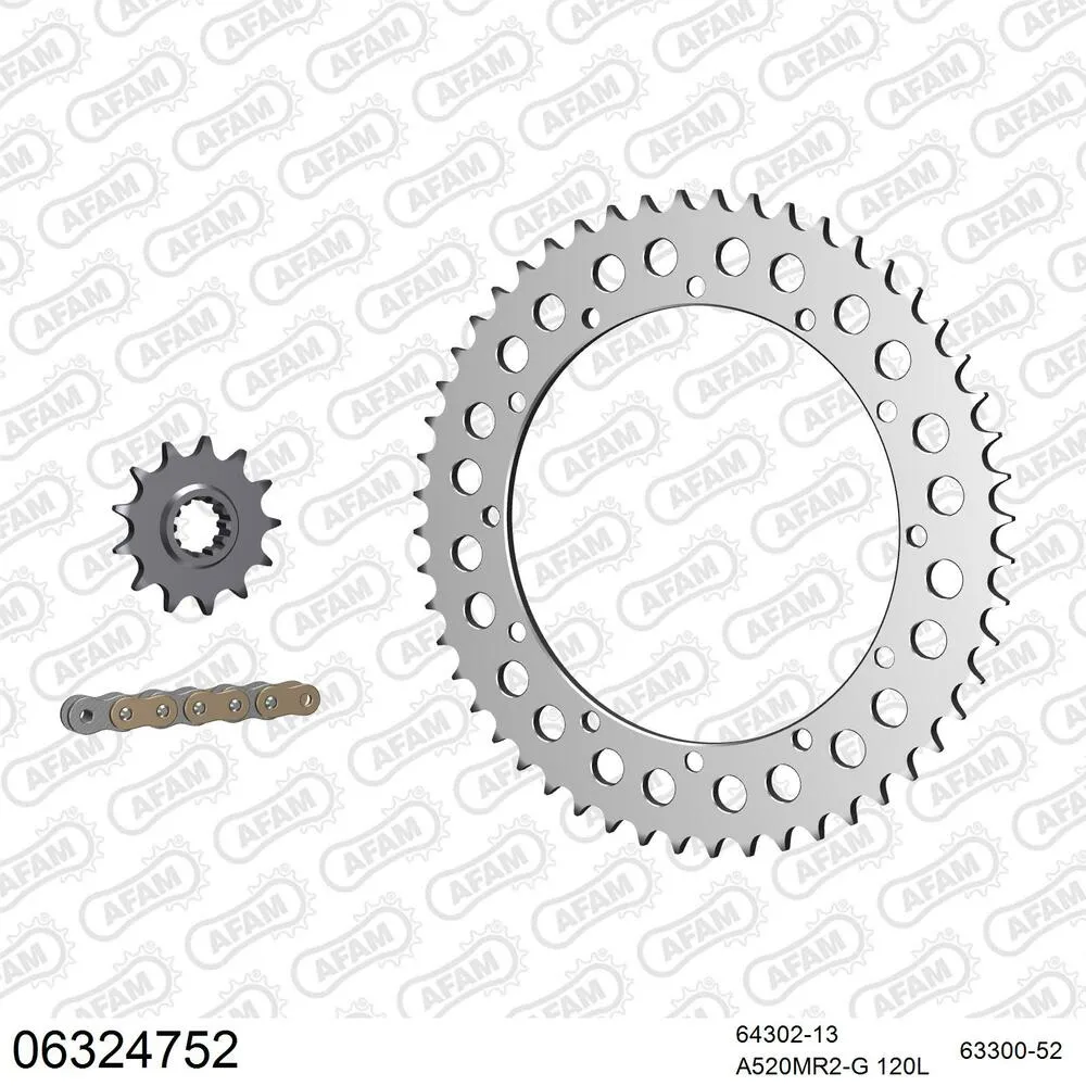 06324752 AFAM Kettensatz Aluminium 520 MR2-G 13x52 - Husqvarna XC 240 1985 - 06324752