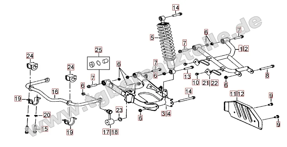 Federbein hinten Federbein hinten