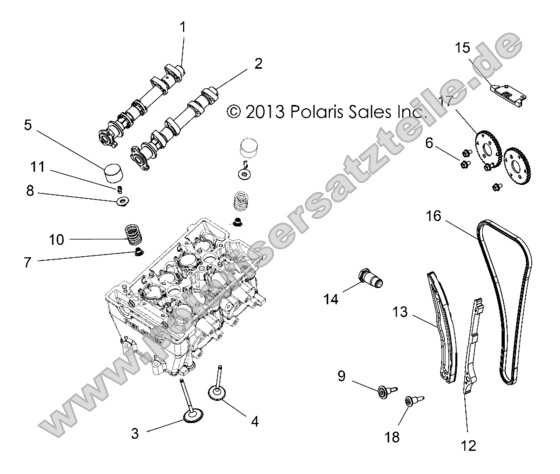 Engine, Valves and Camshafts