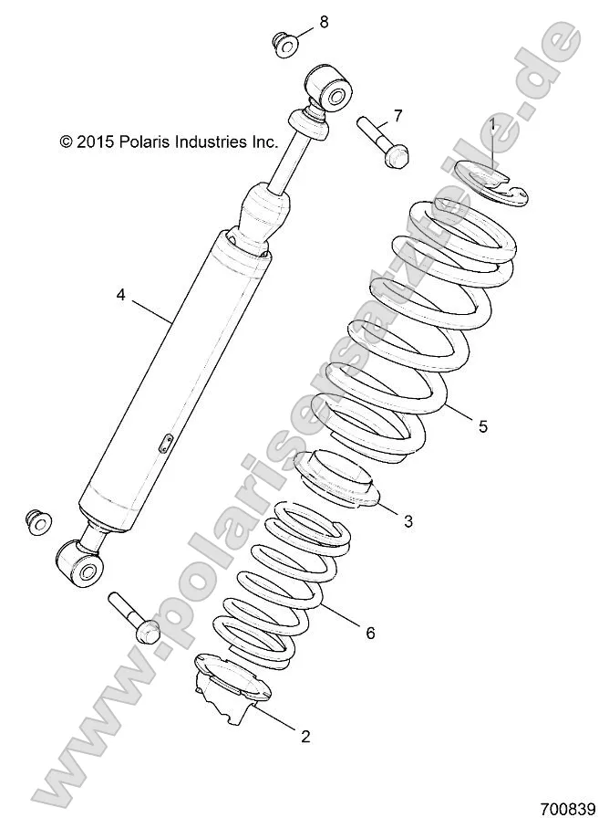 Suspension, Rear Shock Mounting (700839) Suspension, Rear Shock Mounting (700839)