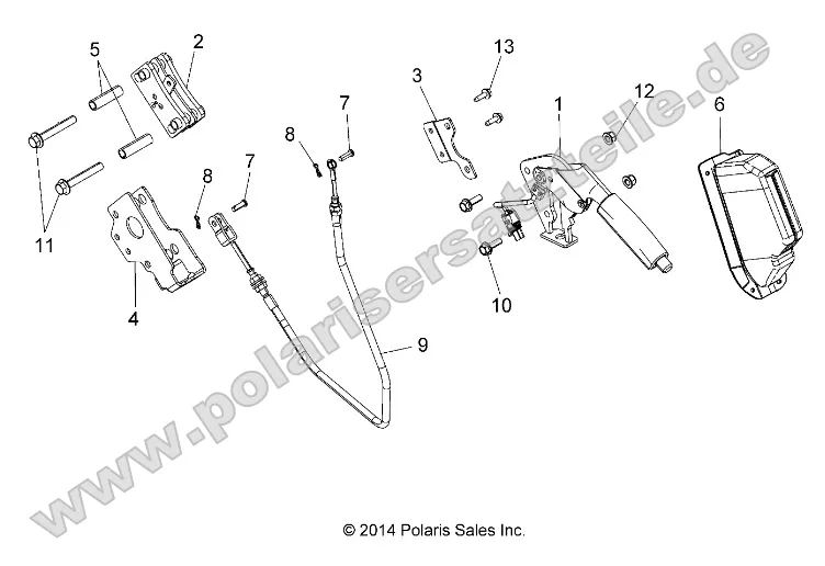 Brakes, Park Brake Lever Asm.