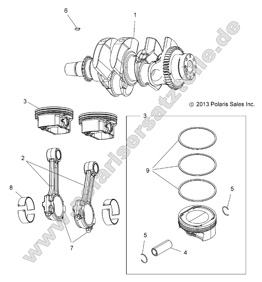 Engine, Crankshaft and Piston Engine, Crankshaft and Piston