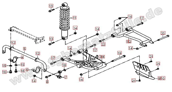 Federbein hinten Federbein hinten