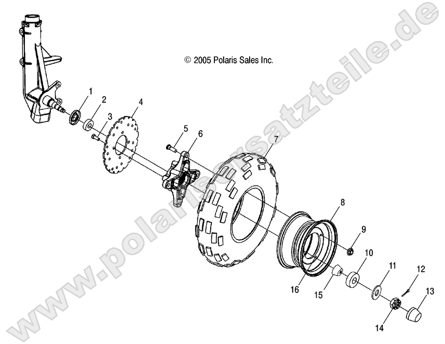 WHEEL, FRONT WHEEL, FRONT