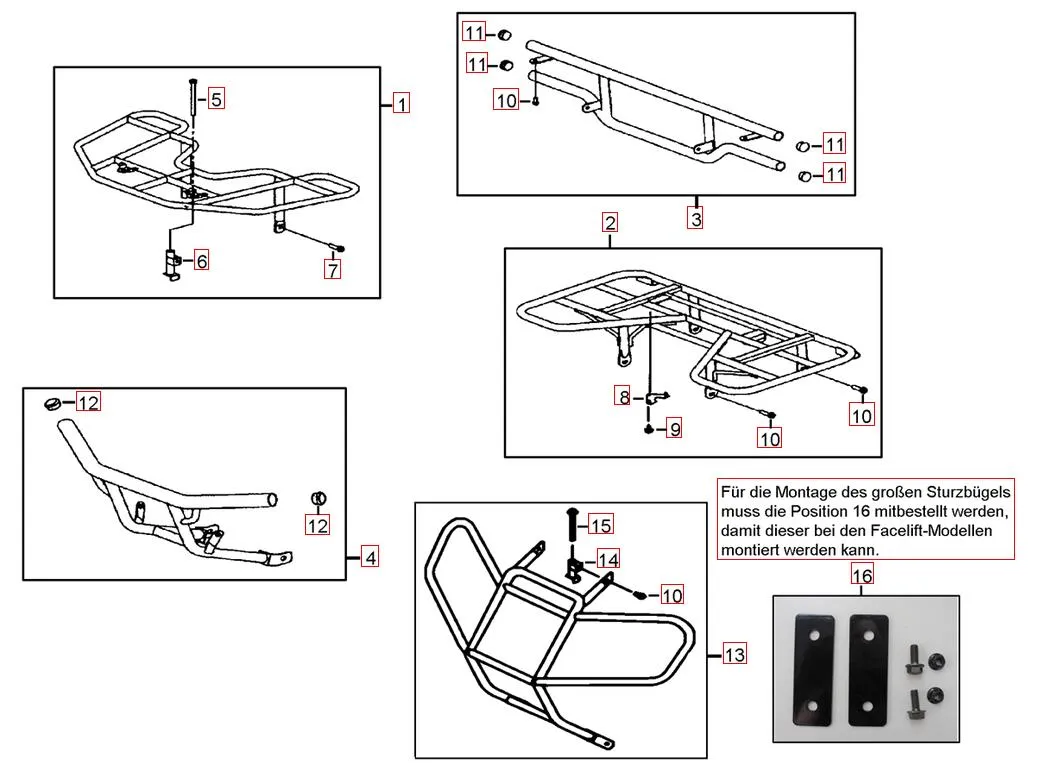 Gepäckträger vo. und hi. Gepäckträger vo. und hi.