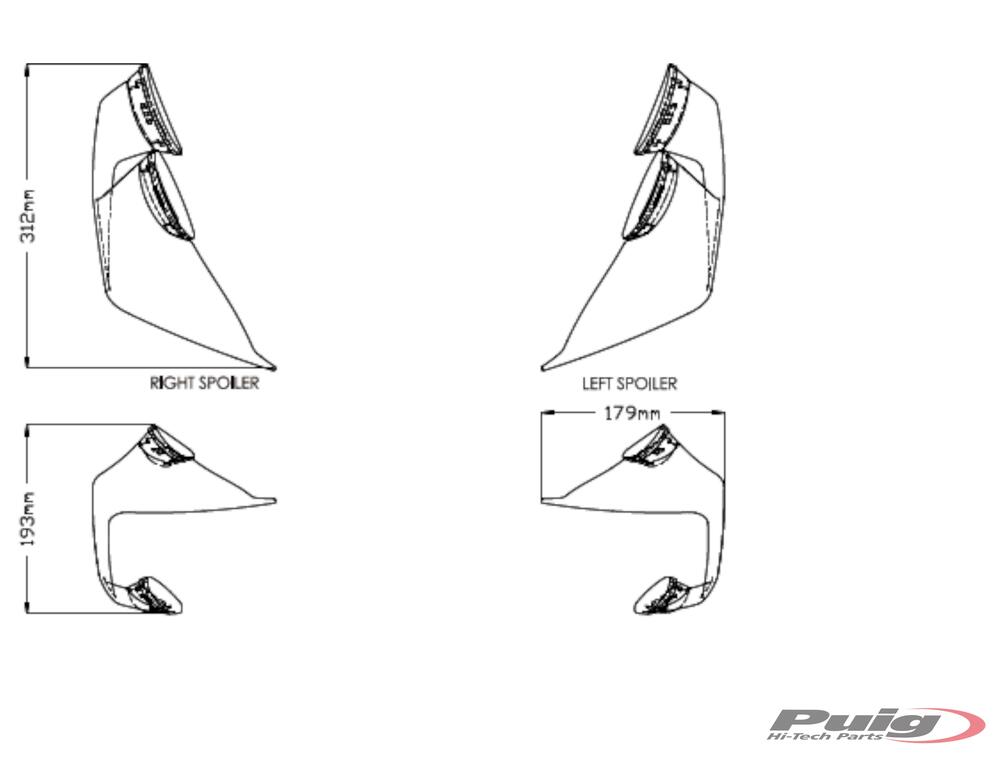 Puig Frontspoiler GP - schwarz - BMW S1000 RR 2019-22