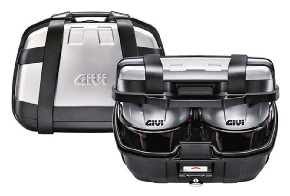 Givi Monokey Topcase Trekker TRK52N mit Alublende - 52 Liter - schwarz