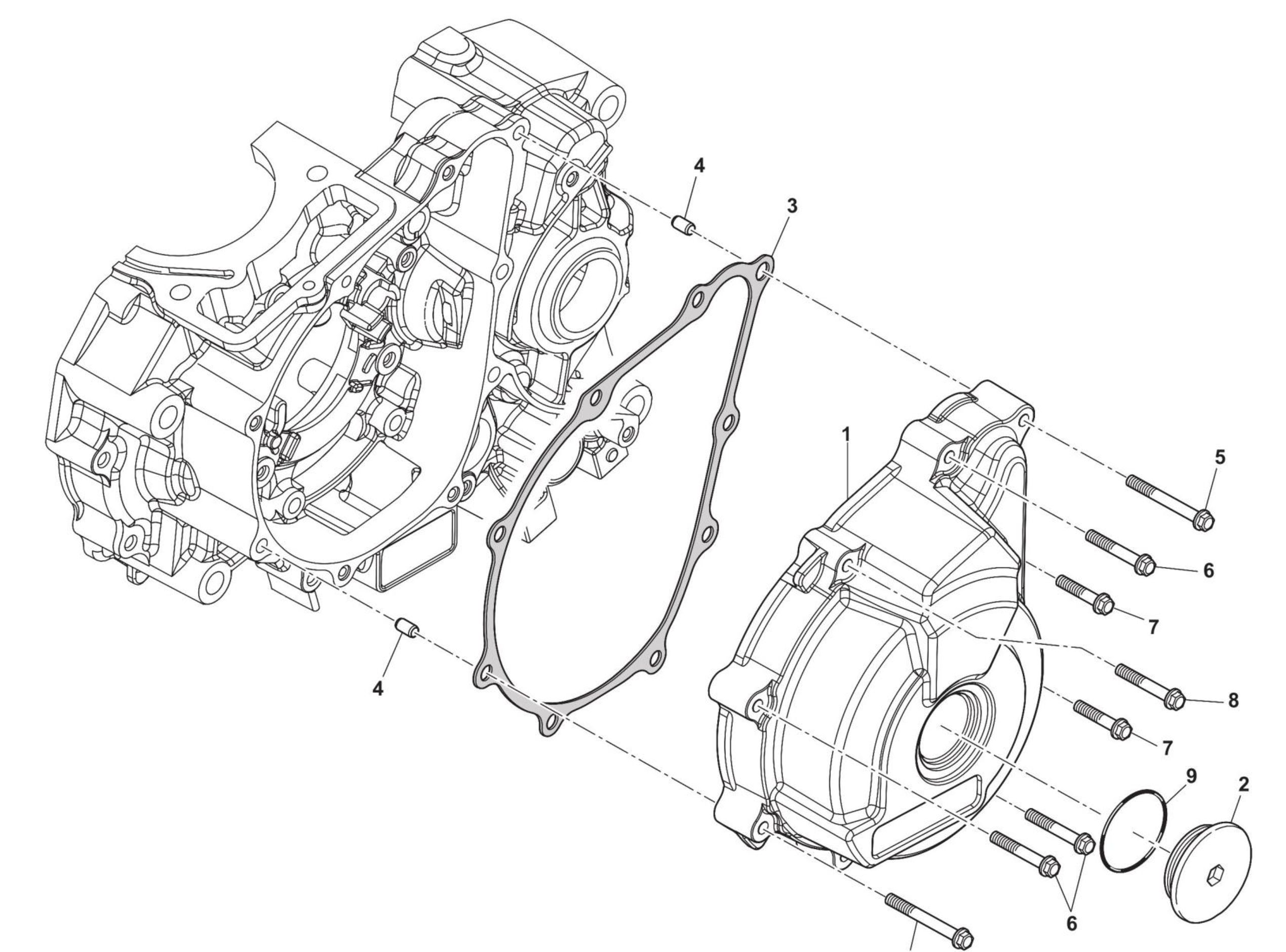Motordeckel links Motordeckel links