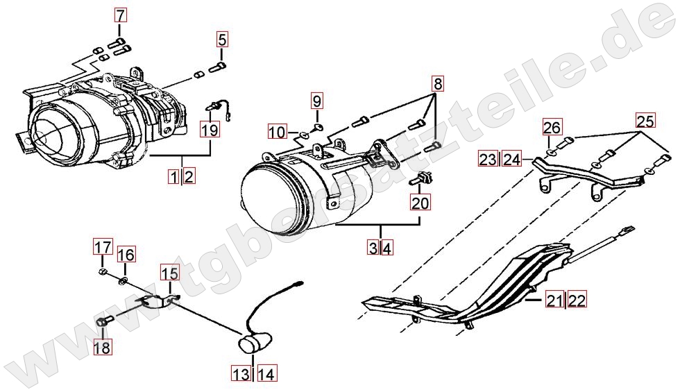 Scheinwerfer - Blinker vorne