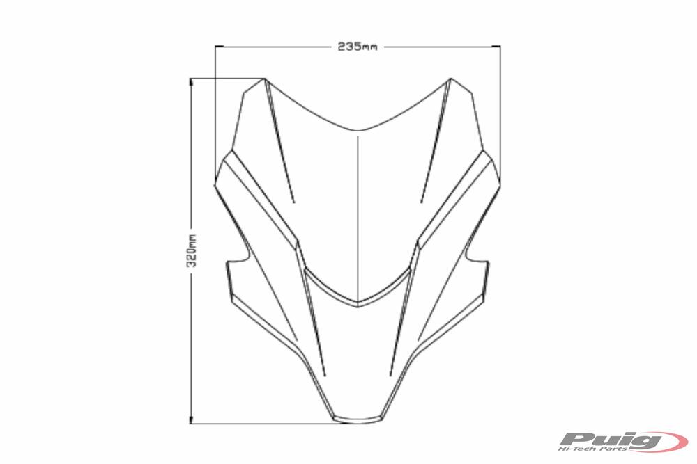 PUIG-Windschutzscheibe-N-G-SPORT-YAMAHA-MT-07-21-20618-Abmessung
