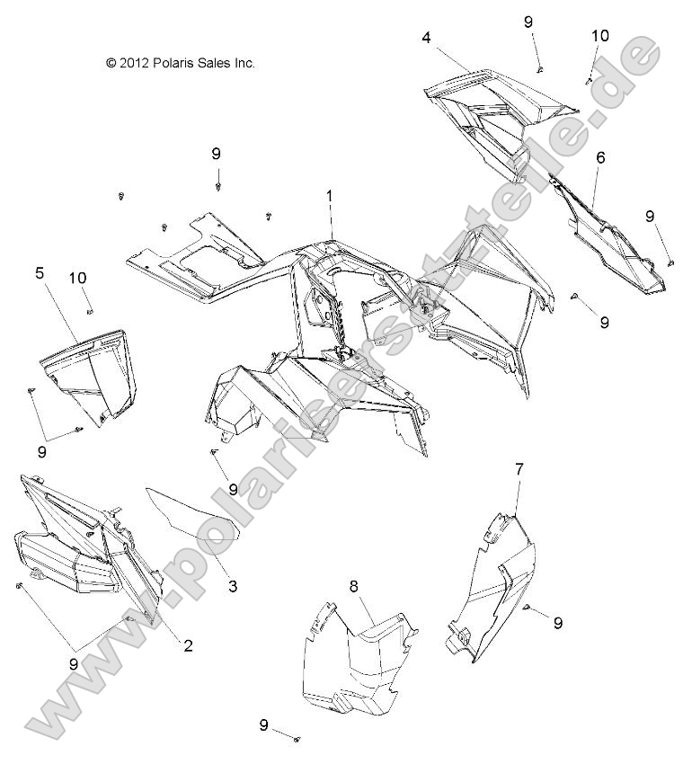 Body, Front Cab and Side Panels