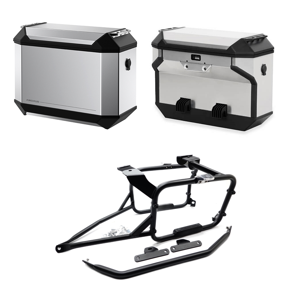 Furchtlos RANGER OFFSET Seitenkofferträger inkl. Seitenkoffer Set - Honda CRF 1100 Africa Twin 2020-24 Furchtlos RANGER OFFSET Seitenkofferträger inkl. Seitenkoffer Set - Honda CRF 1100 Africa Twin 2020-24