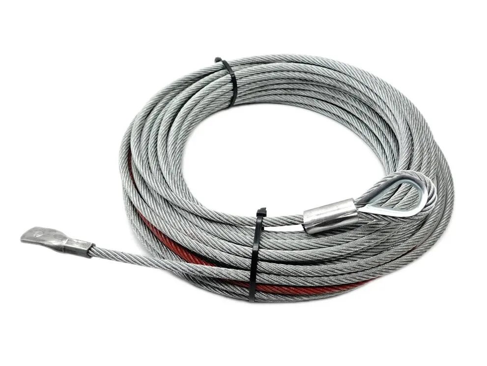 TMP Auto - Offroad - Forst Seilwinden Ersatz Stahlseil - 24 Meter x 8 mm