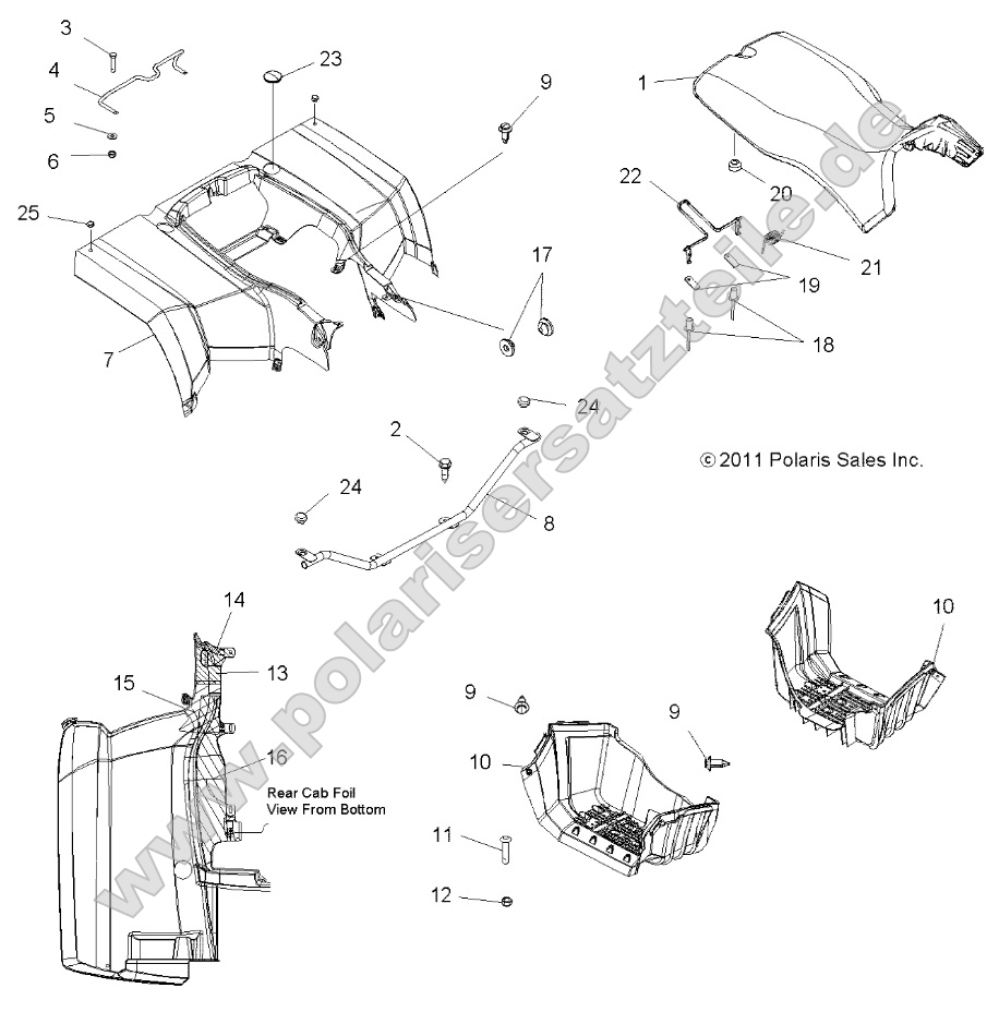 Body, Rear Cab and Seat