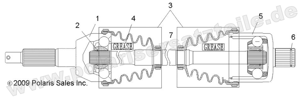 DRIVE TRAIN, REAR DRIVE SHAFT