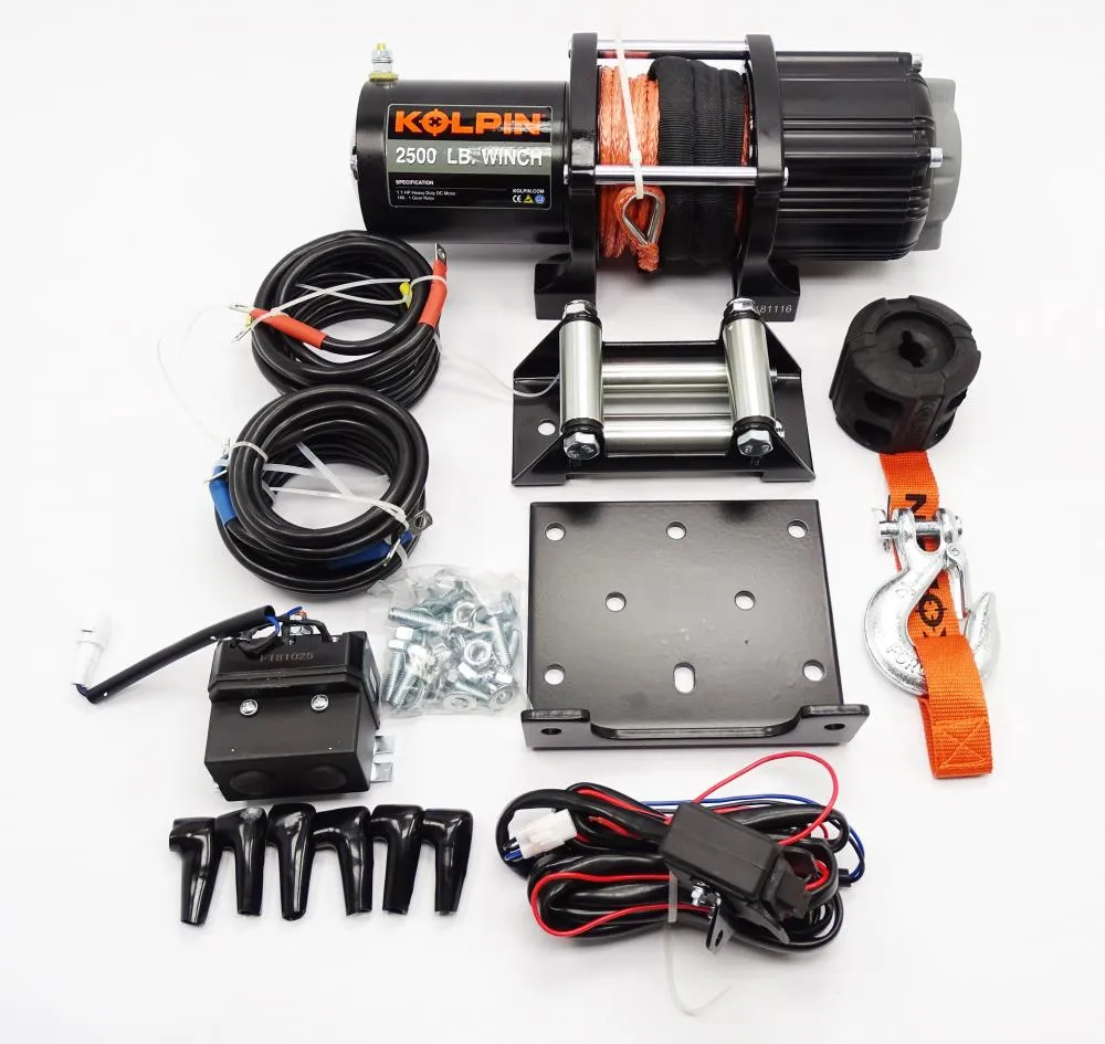Kolpin ATV - Quad Seilwinde 2500 S 12V 1134 kg - Synthetikseil