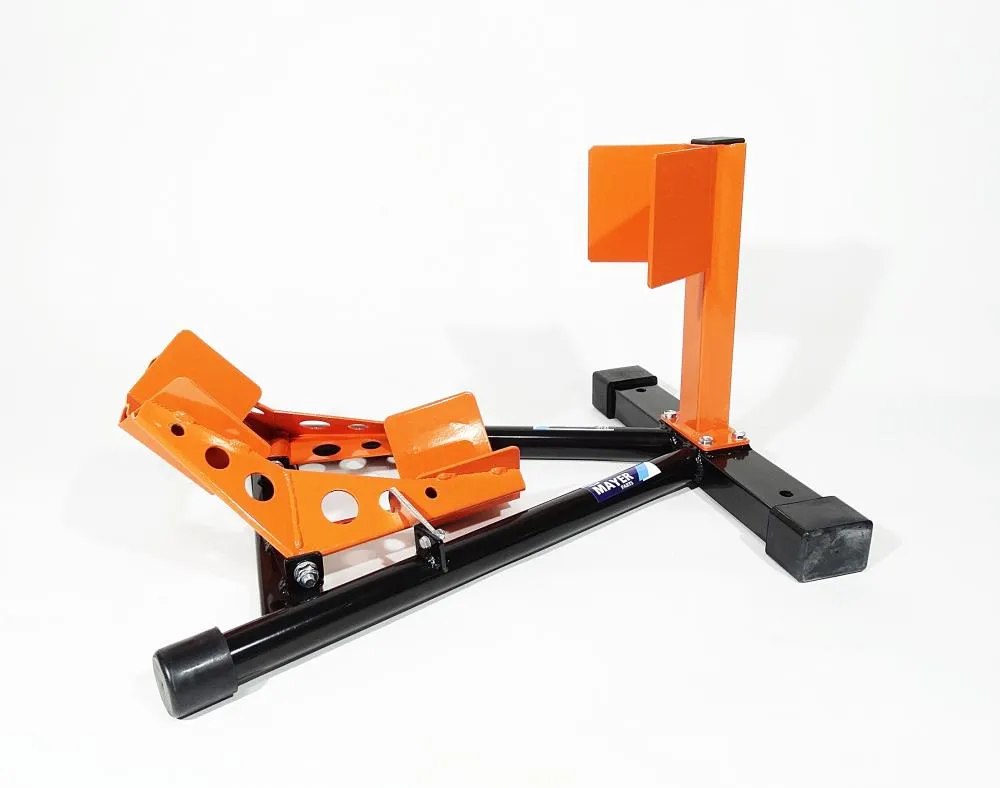 TMP_Motorrad_Vorderrad_Transportstaender_Wippe_13_19_orange_6677 TMP Motorrad Vorderrad Transportständer Wippe 13" - 19" schwarz/orange