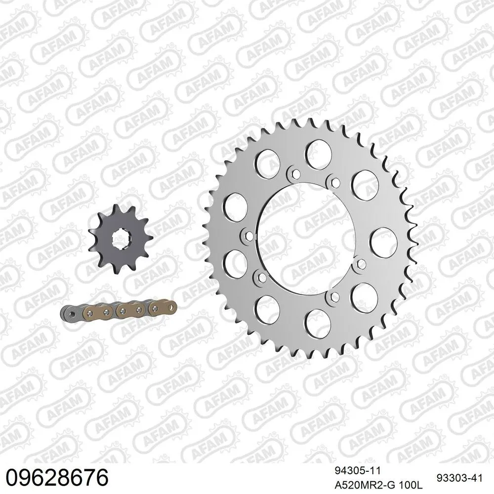 09628676 AFAM Kettensatz Aluminium 520 MR2-G 11x41 - Gasgas TXT 280 2000-01 - 09628676