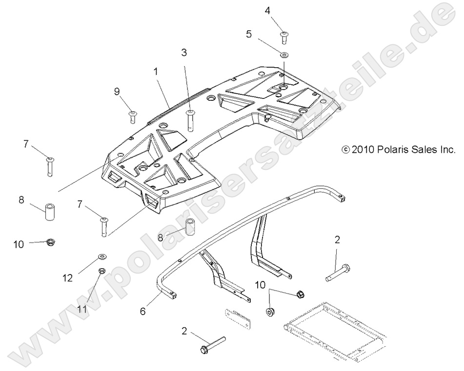 BODY, REAR RACK BODY, REAR RACK