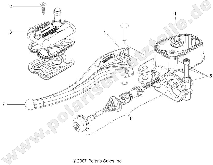 BRAKES, FRONT BRAKE LEVER and LH MASTER CYLINDER