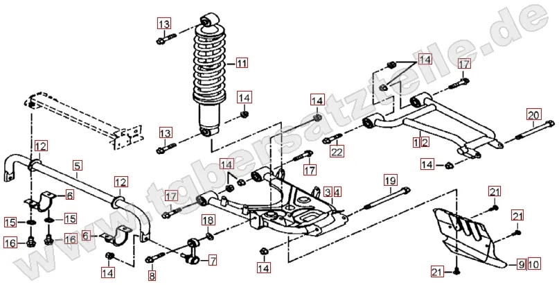 Federbein hinten Federbein hinten