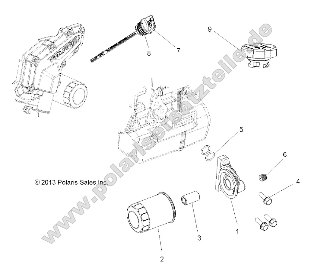 Engine, Oil Filter and Dipstick Engine, Oil Filter and Dipstick
