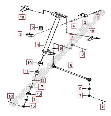 Lenksäule-Spurstange