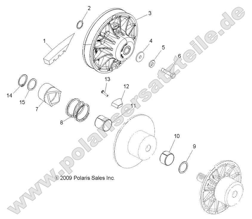 Drive Train, Secondary Clutch