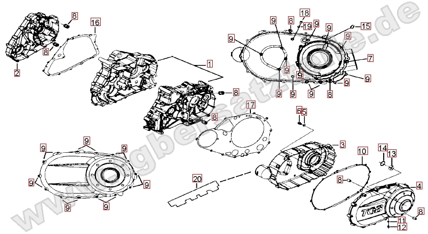 Motorgehäuse Motorgehäuse
