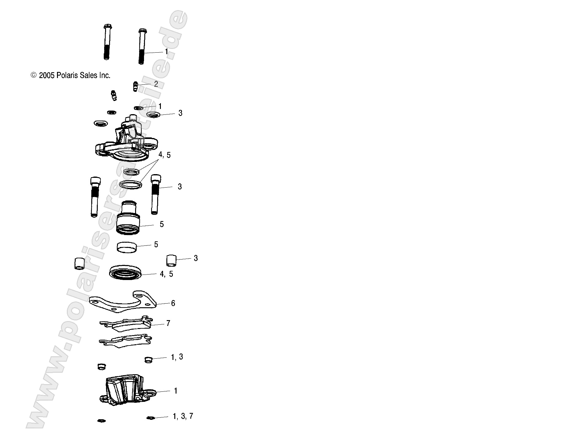 CALIPER, REAR CALIPER, REAR