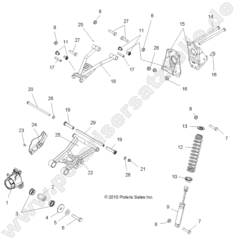 SUSPENSION, REAR SUSPENSION, REAR