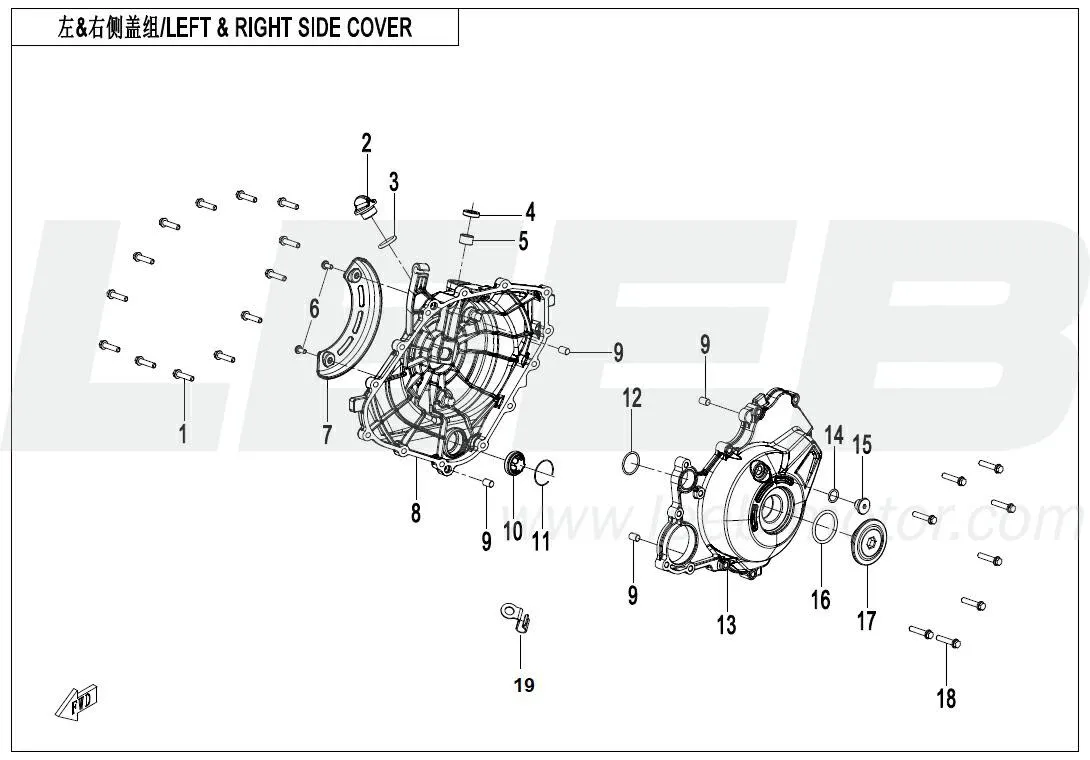 Seitendeckel links & rechts Seitendeckel links & rechts