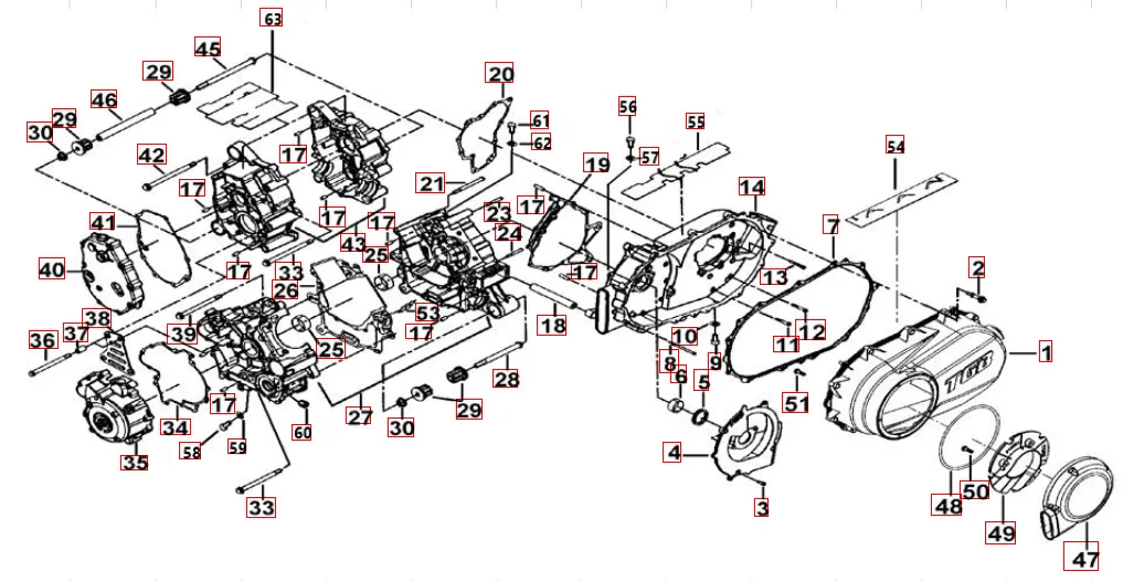 Motorgehäuse Motorgehäuse