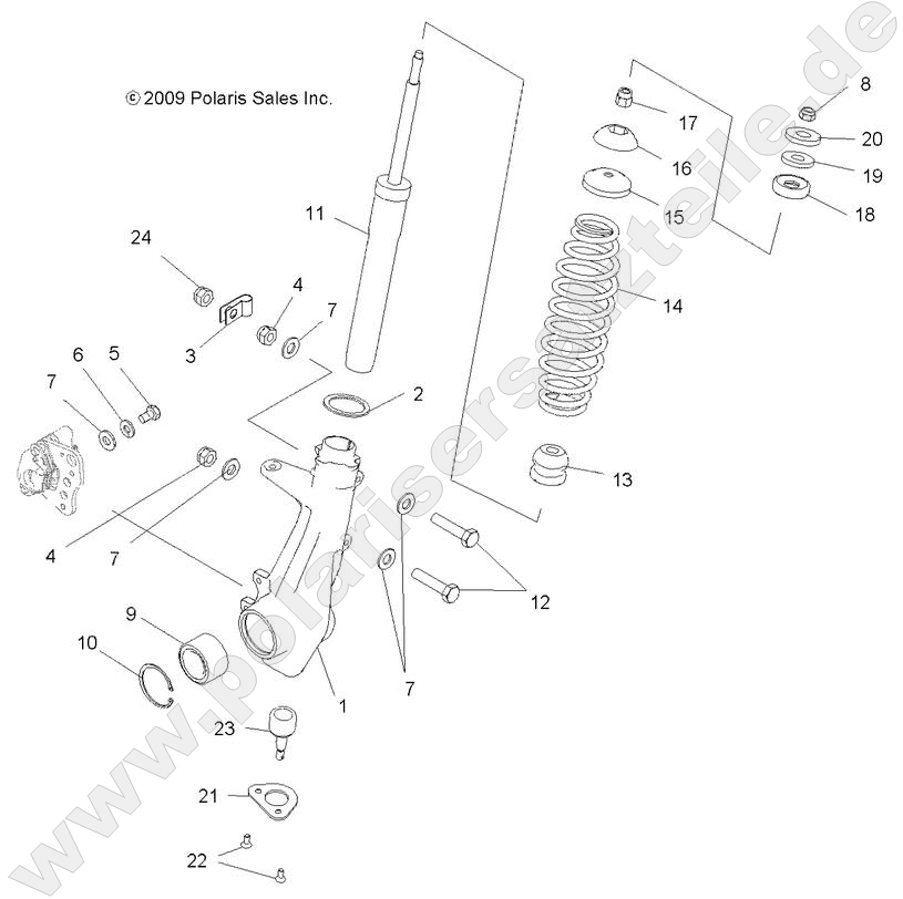 SUSPENSION, FRONT STRUT SUSPENSION, FRONT STRUT