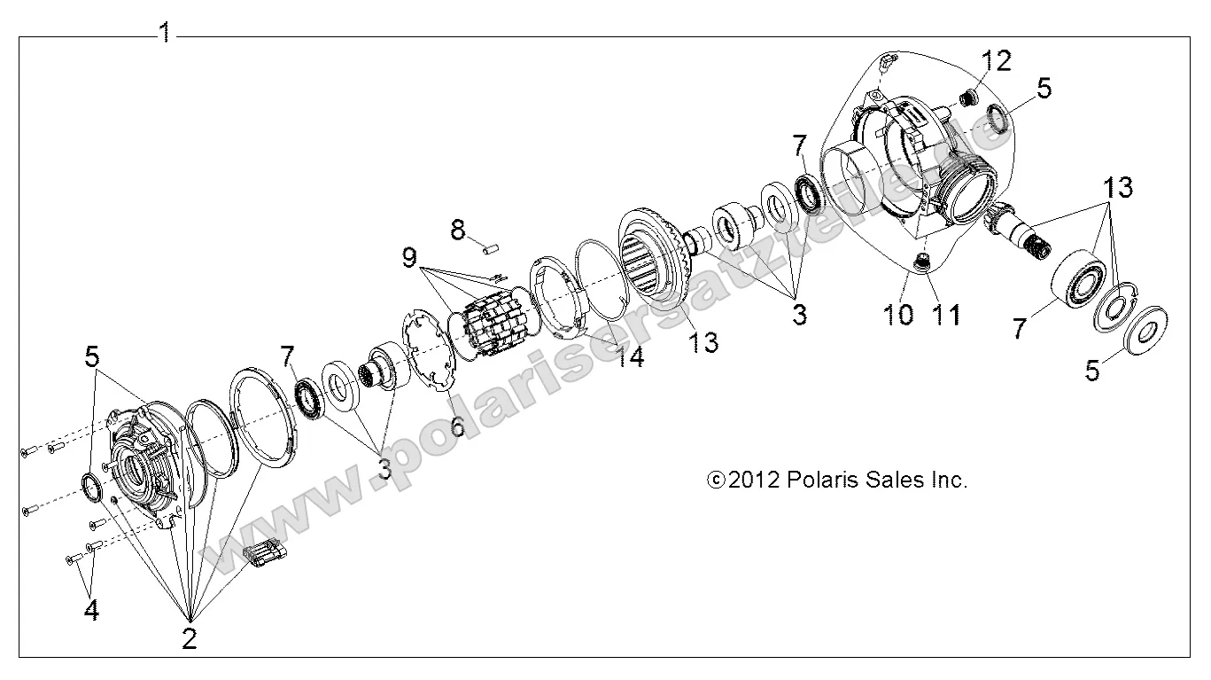 Drive Train, Front Gearcase Internals