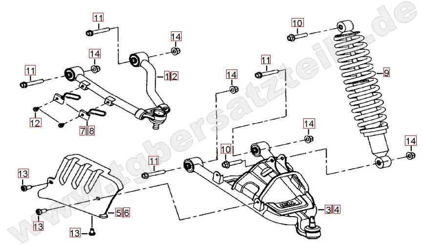 Federbein vorne Federbein vorne